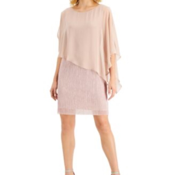 connected apparel Dresses & Skirts - 3/$15 Connected Apparel Asymmetrical Pink Dress